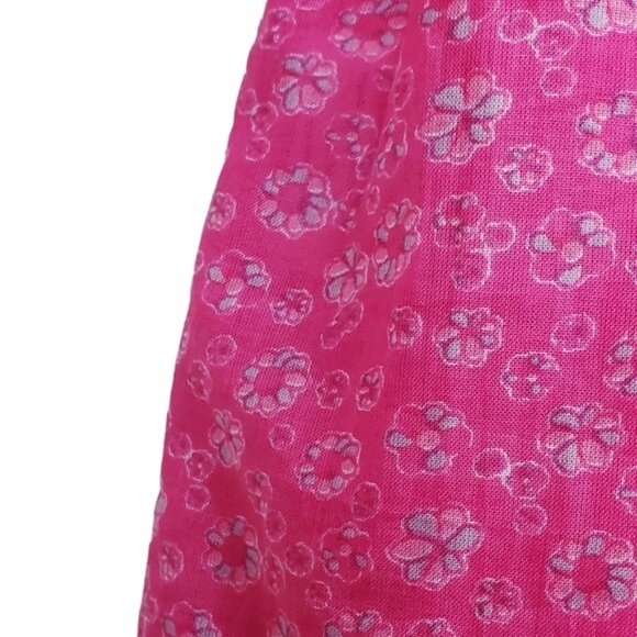 Aspiga Womens Puff Sleeve Pink Floral Print Top Size M - Picture 6 of 7